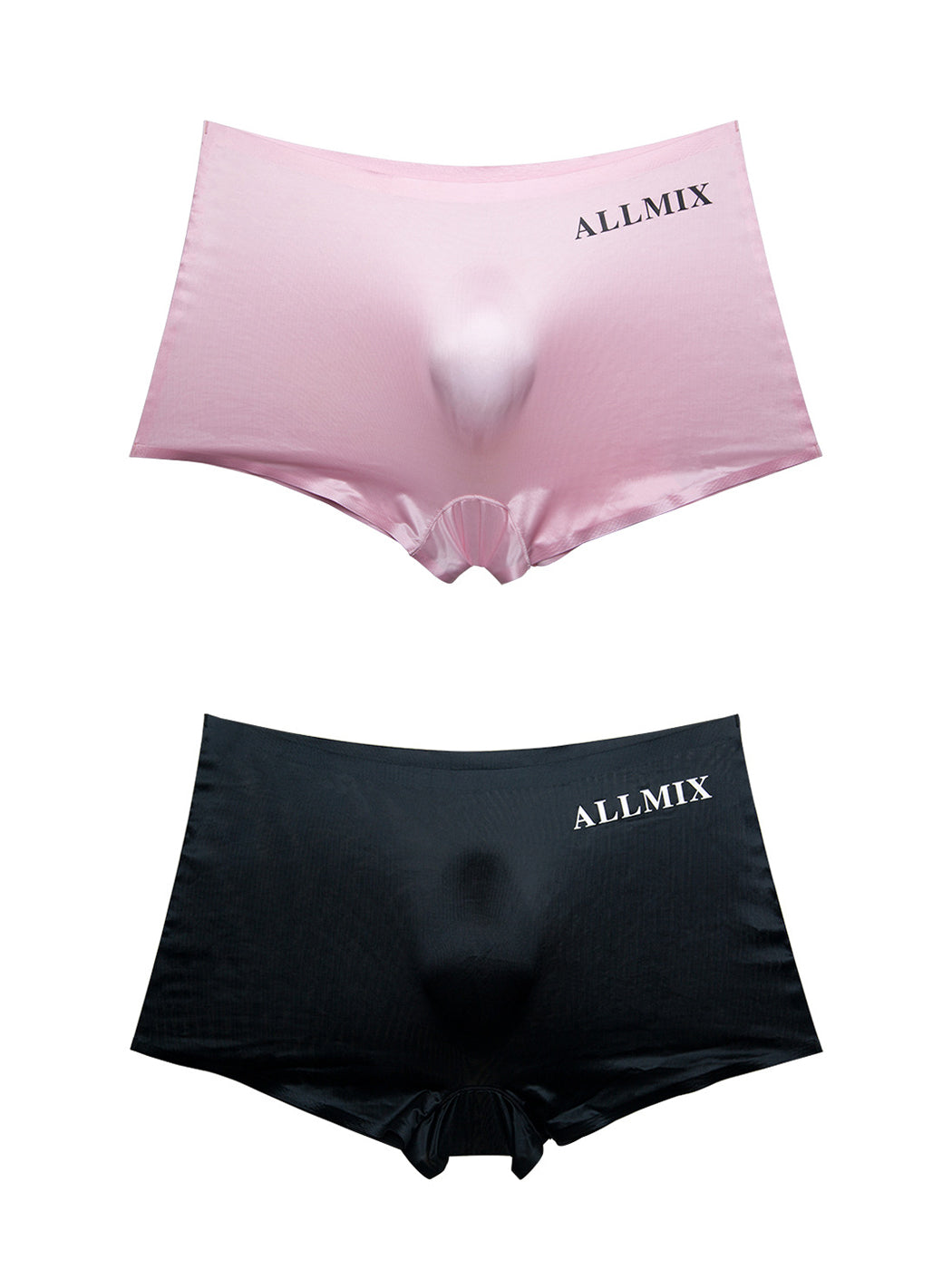 2 Pack Men's Seamless 3D Convex Pouch Trunks | dmunderwear detail image 14