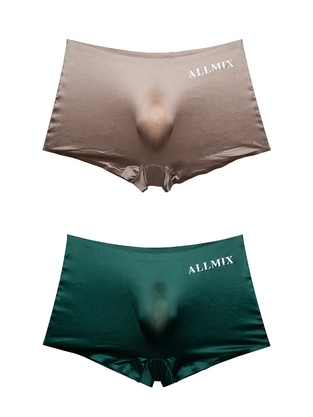 2 Pack Men's Seamless 3D Convex Pouch Trunks | dmunderwear detail image 8