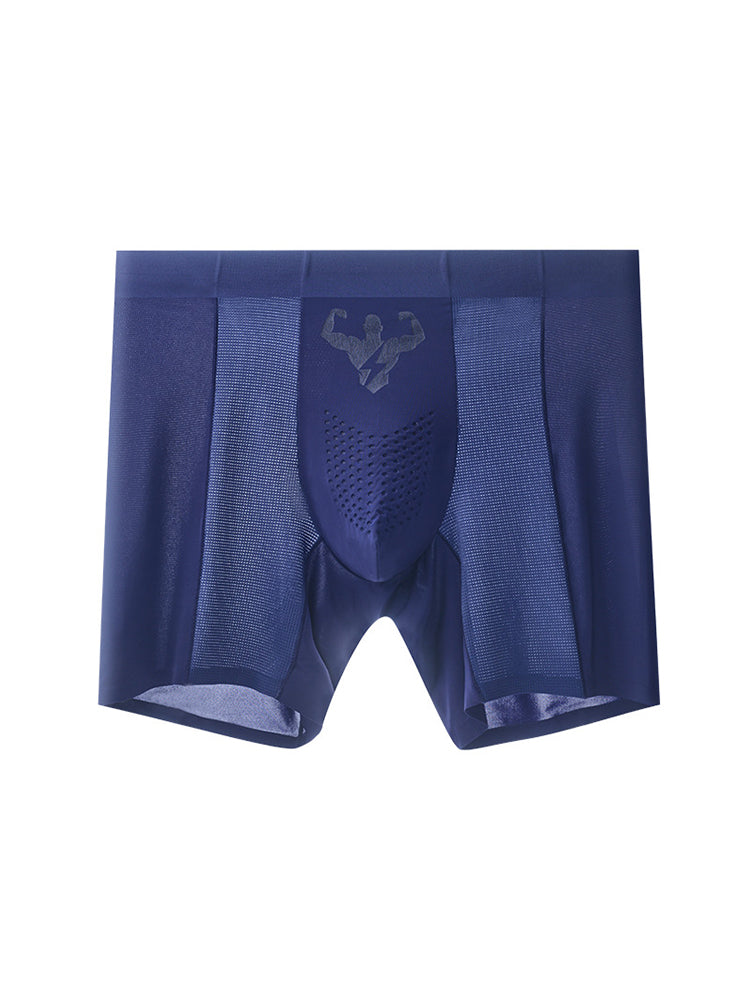2 Pack Men's Seamless Comfort Breathable Anti-Chafing & Antibacterial Boxers Briefs | dmunderwear detail image 13
