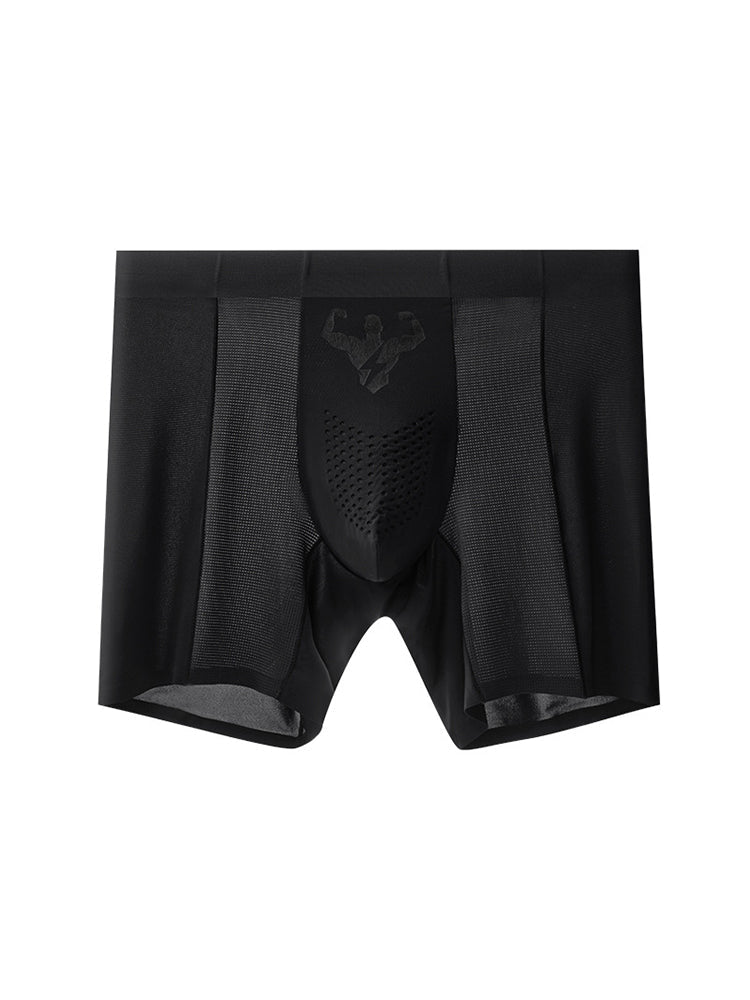 2 Pack Men's Seamless Comfort Breathable Anti-Chafing & Antibacterial Boxers Briefs | dmunderwear detail image 14