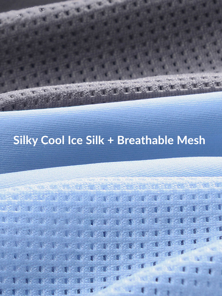 2 Pack Men's Seamless Comfort Breathable Anti-Chafing & Antibacterial Boxers Briefs | dmunderwear detail image 7