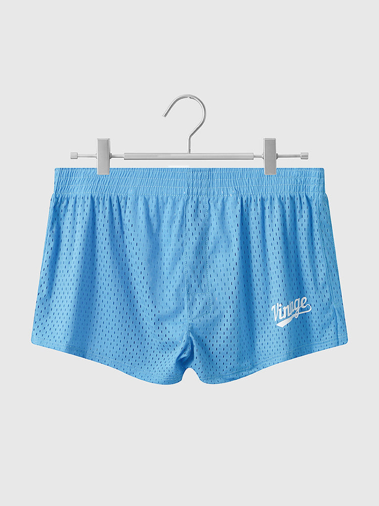 2 Pack Men's Seamless Comfort Quick-Dry Lightweight & Airy Mesh Boxers Shorts | dmunderwear
