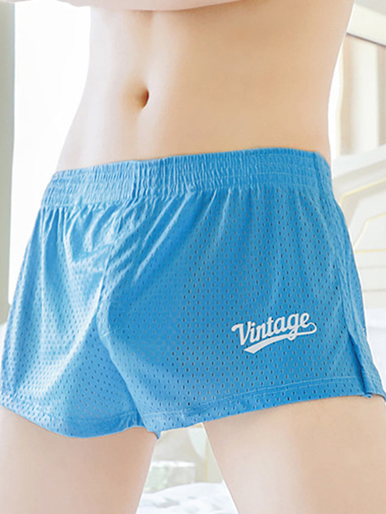 2 Pack Men's Seamless Comfort Quick-Dry Lightweight & Airy Mesh Boxers Shorts | dmunderwear detail image 3