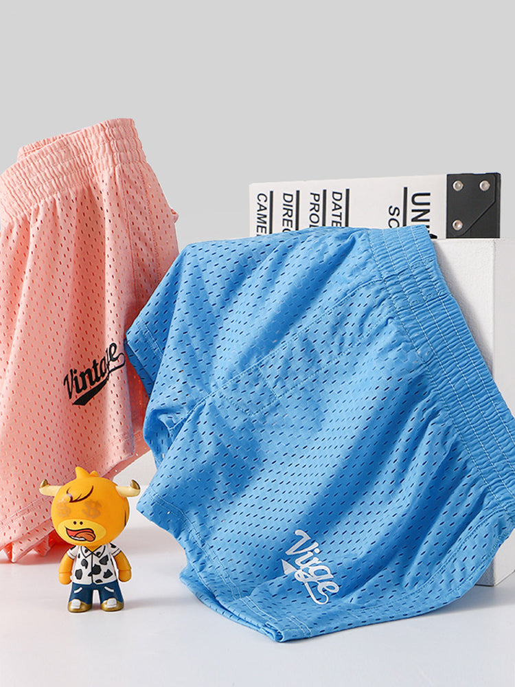 2 Pack Men's Seamless Comfort Quick-Dry Lightweight & Airy Mesh Boxers Shorts | dmunderwear detail image 9