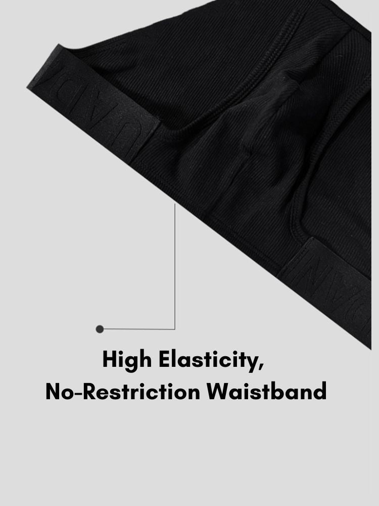 2 Pack Men's Low-Rise High-Cut Ribbed Cotton Bikini | dmunderwear detail image 7
