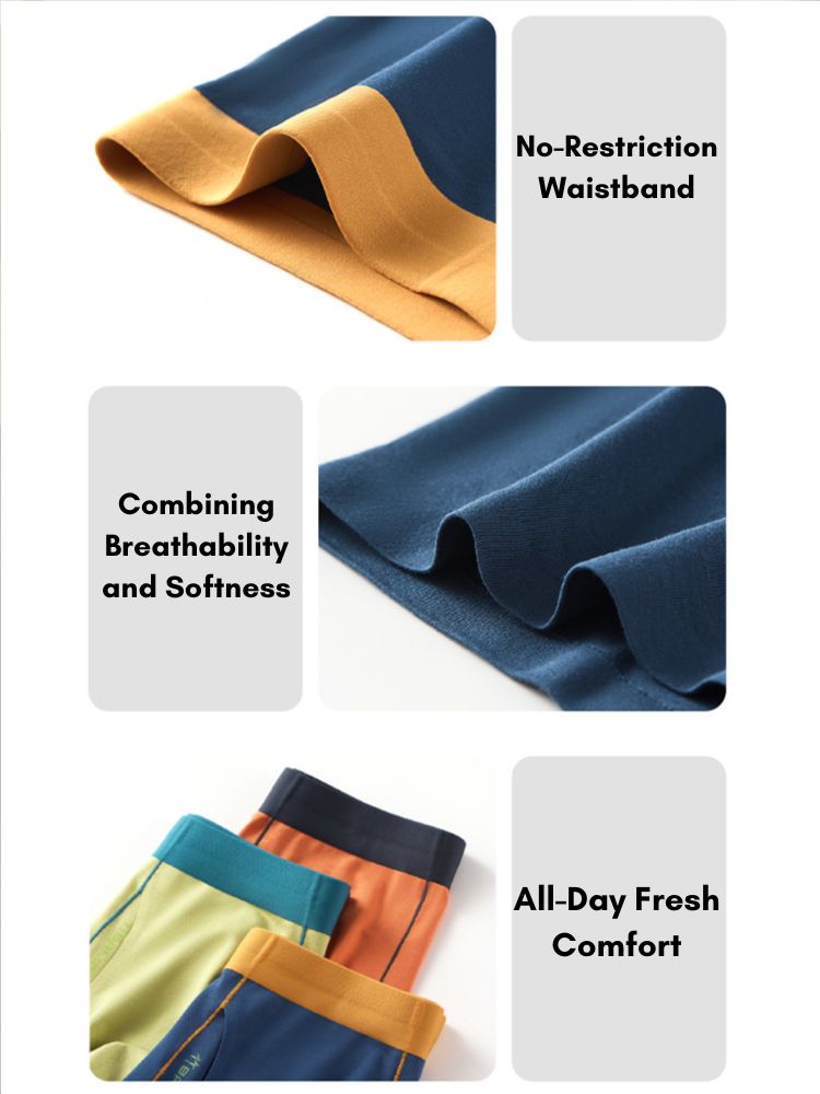 2 Pack Men's Seamless Fly Opening Breathable Chafe-Free Design Boxer Briefs | dmunderwear detail image 10