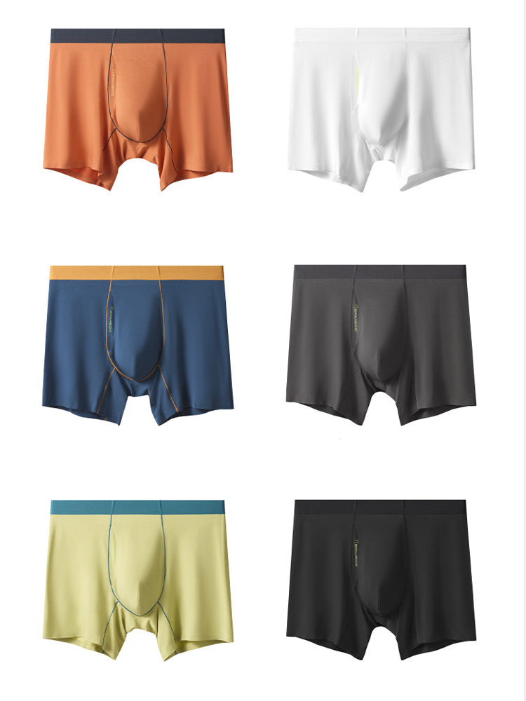 2 Pack Men's Seamless Fly Opening Breathable Chafe-Free Design Boxer Briefs | dmunderwear detail image 16