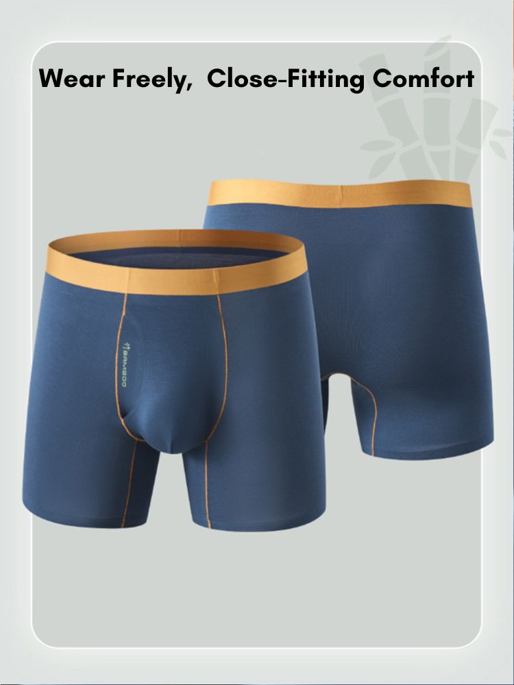 2 Pack Men's Seamless Fly Opening Breathable Chafe-Free Design Boxer Briefs | dmunderwear detail image 6