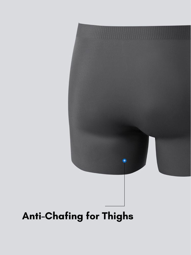 2 Pack Men's Seamless Ice Silk Smooth Touch Antibacterial Boxer Briefs | dmunderwear detail image 17