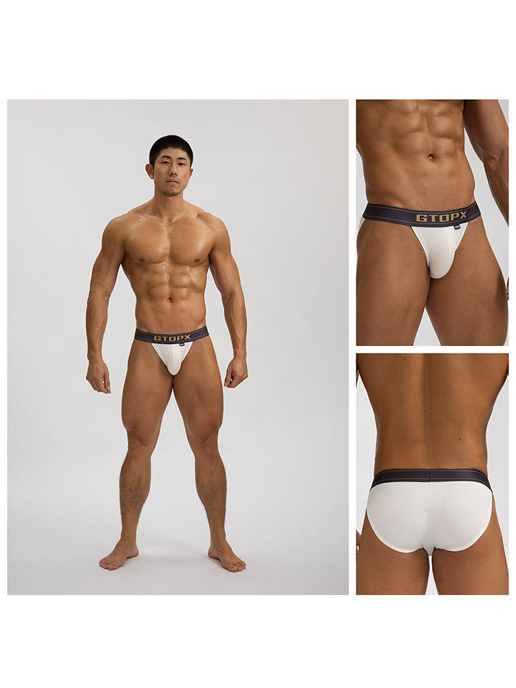 2 Pack Men's Seamless Comfort Skin-Friendly Firm Support Sporty Cut Bikini | dmunderwear detail image 10