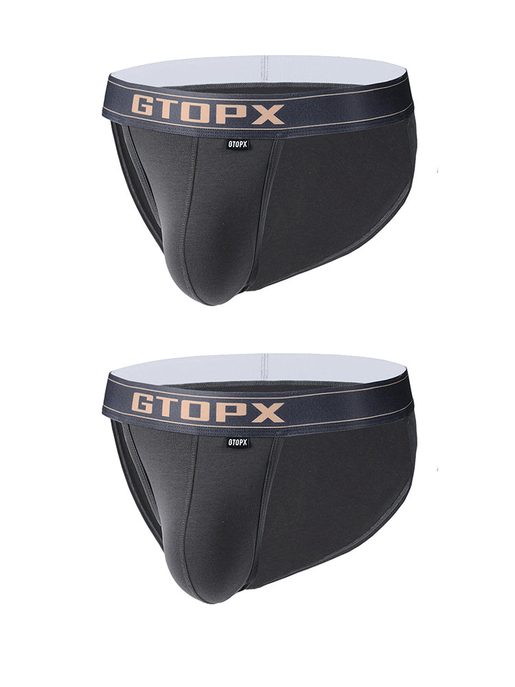 2 Pack Men's Seamless Comfort Skin-Friendly Firm Support Sporty Cut Bikini | dmunderwear detail image 12