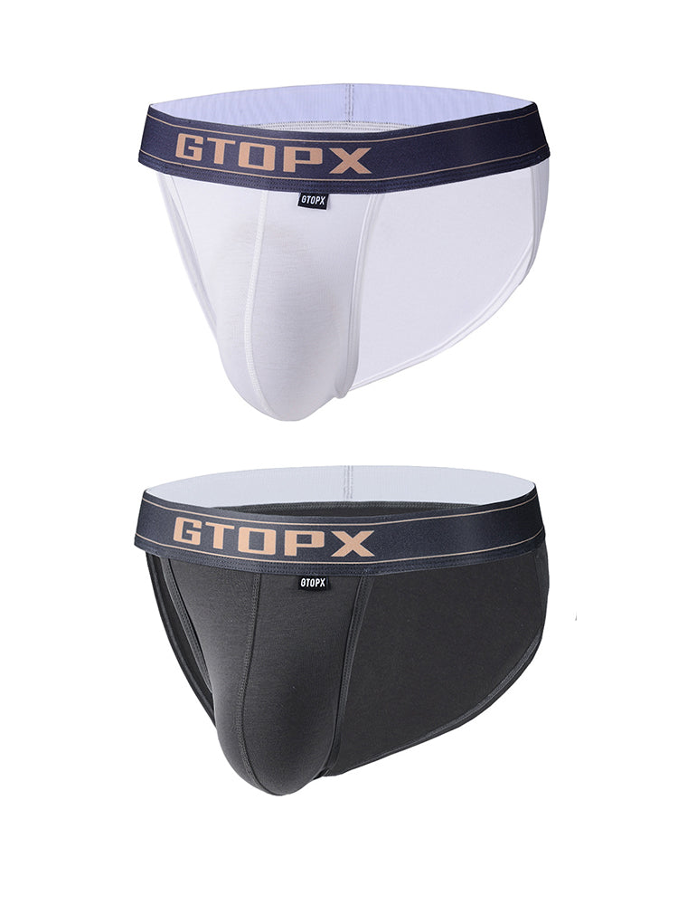 2 Pack Men's Seamless Comfort Skin-Friendly Firm Support Sporty Cut Bikini | dmunderwear detail image 2