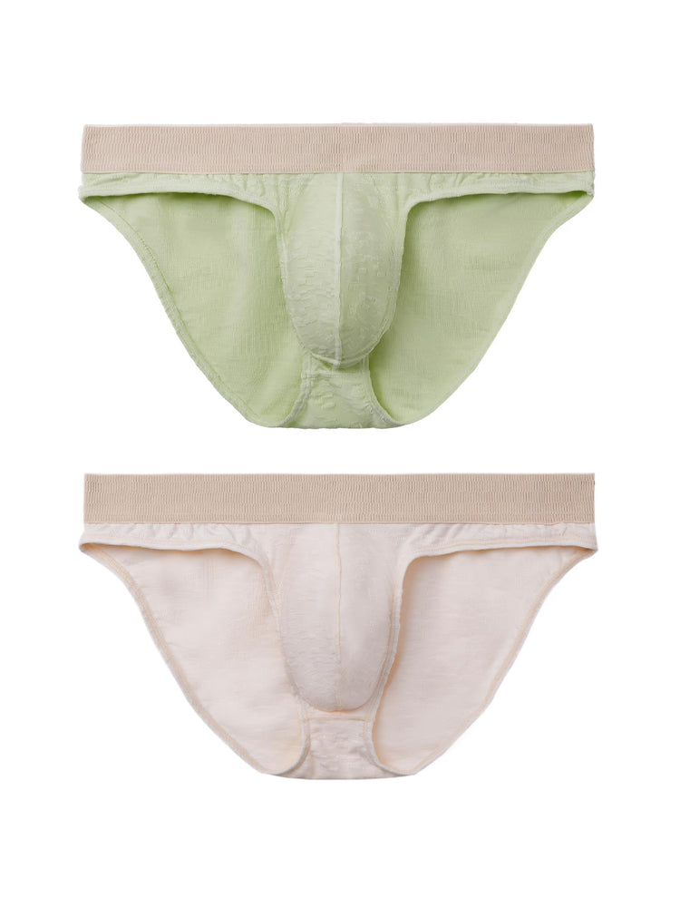 2 Pack Men's Seamless Quick-Dry Lightweight & Airy Sporty Cut Soft Briefs | dmunderwear detail image 12