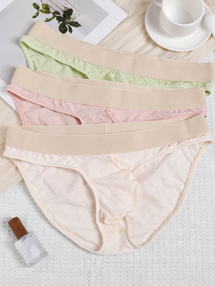 2 Pack Men's Seamless Quick-Dry Lightweight & Airy Sporty Cut Soft Briefs | dmunderwear detail image 13