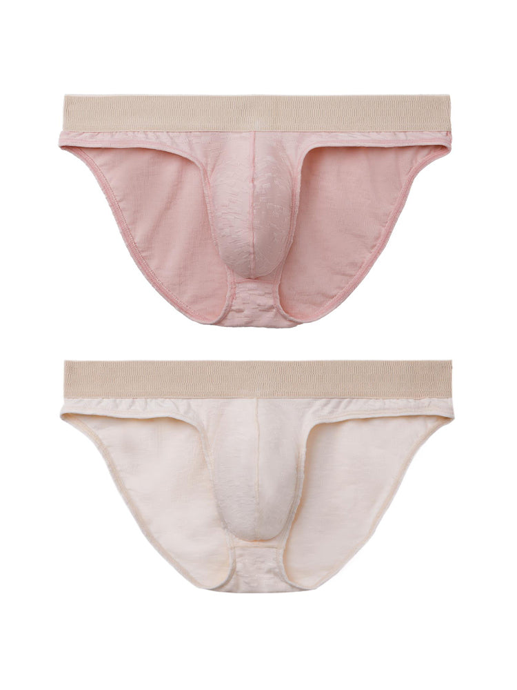 2 Pack Men's Seamless Quick-Dry Lightweight & Airy Sporty Cut Soft Briefs | dmunderwear detail image 7