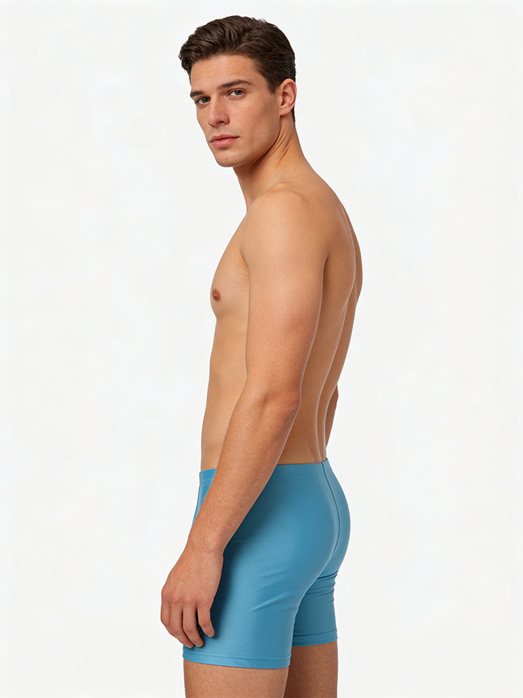 2 Pack Men's Second-Skin Feel Smooth Touch Anti-Chafing Boxer Briefs | dmunderwear detail image 3