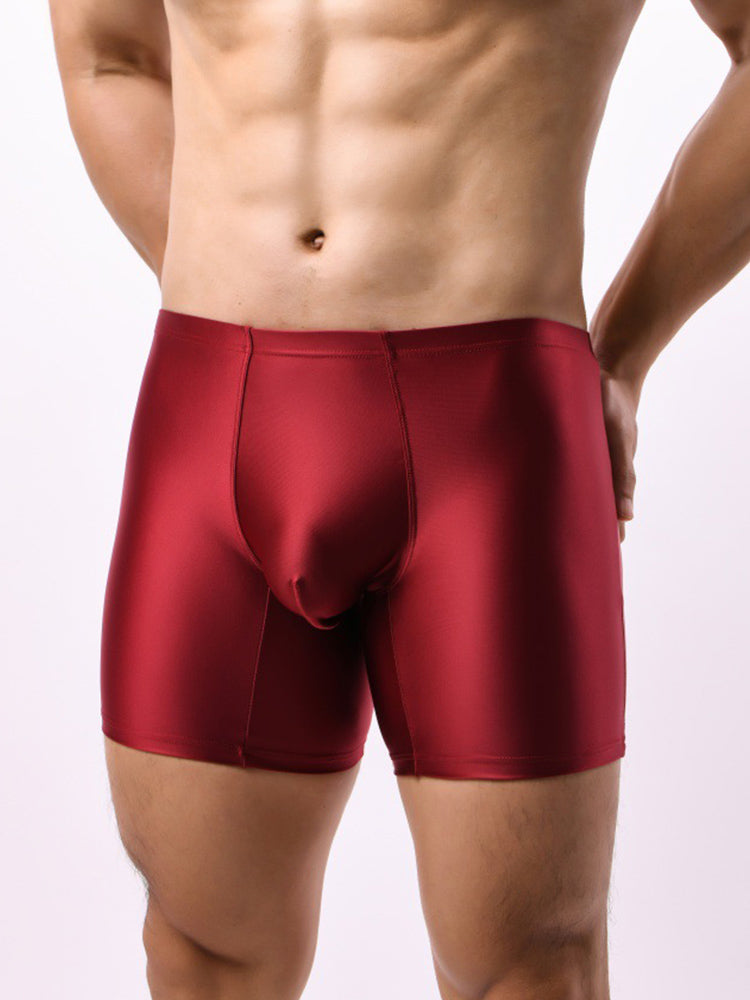 2 Pack Men's Second-Skin Feel Smooth Touch Anti-Chafing Boxer Briefs | dmunderwear detail image 5