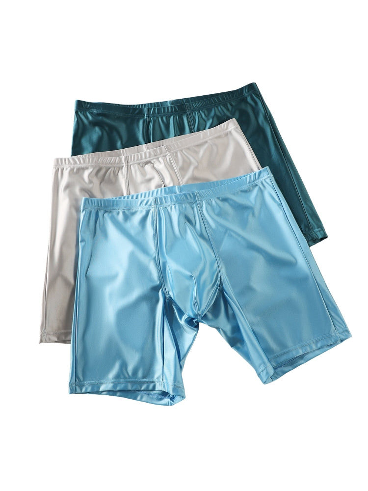 2 Pack Men's Second-Skin Feel Smooth Touch Anti-Chafing Boxer Briefs | dmunderwear detail image 8