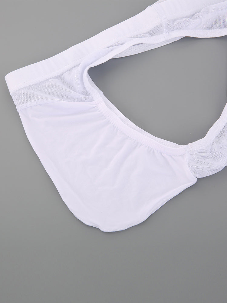 2 Pack Men's Seductive Mesh Sheer Briefs | dmunderwear detail image 6
