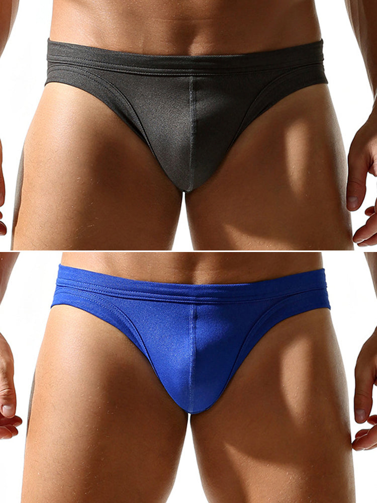 2-pack Men's Sensual Comfort Soft Briefs | dmunderwear detail image 2