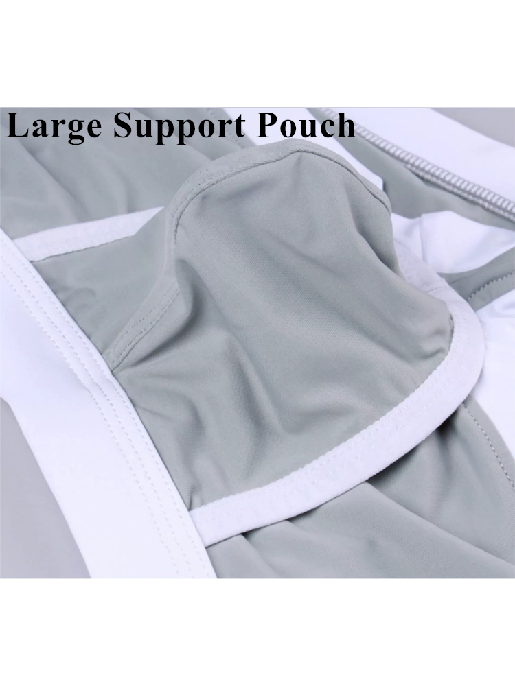 2 Pack Men's Separated Ball Pouch Trunks With Fly | dmunderwear detail image 7
