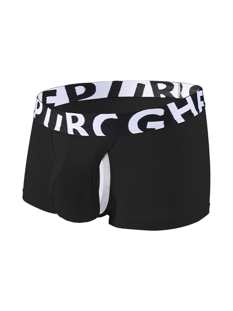 2 Pack Men's Separated Pouch Side Vent Design Trunks | dmunderwear detail image 12