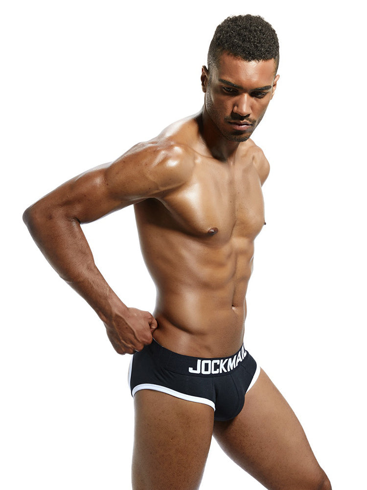 2 Pack Men's Sexy Cheeky Ultra-Soft Cotton Low-Rise & Revealing Supportive Jockstraps | dmunderwear detail image 17