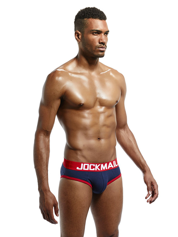 2 Pack Men's Sexy Cheeky Ultra-Soft Cotton Low-Rise & Revealing Supportive Jockstraps | dmunderwear detail image 7