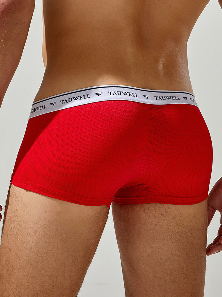2 Pack Men's Sexy Comfortable Breathable Solid Color Trunks | dmunderwear detail image 13
