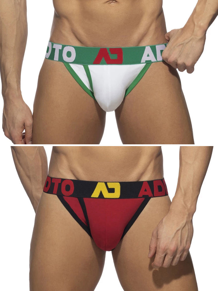 2 Pack Men's Sexy Comfortable U-convex Three-dimensional Pouch Fashion Bikini | dmunderwear detail image 12