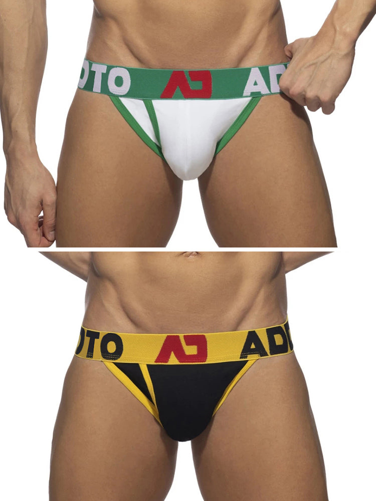 2 Pack Men's Sexy Comfortable U-convex Three-dimensional Pouch Fashion Bikini | dmunderwear detail image 2
