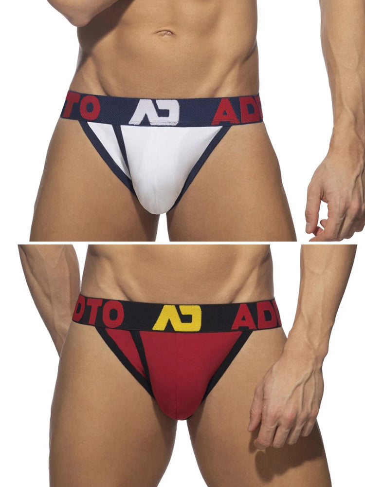 2 Pack Men's Sexy Comfortable U-convex Three-dimensional Pouch Fashion Bikini | dmunderwear detail image 20