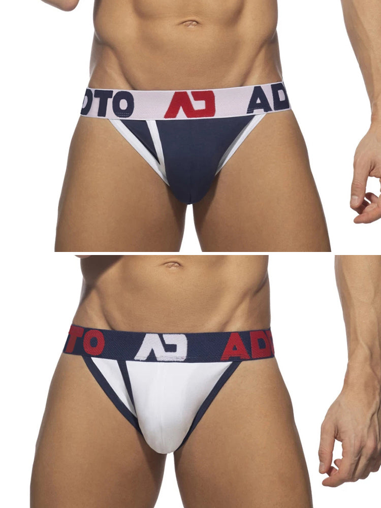 2 Pack Men's Sexy Comfortable U-convex Three-dimensional Pouch Fashion Bikini | dmunderwear detail image 7