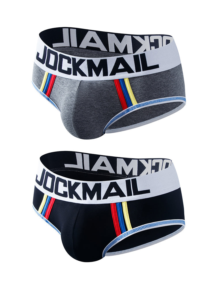 2-pack Men's Sexy Cotton Support Briefs | dmunderwear detail image 2