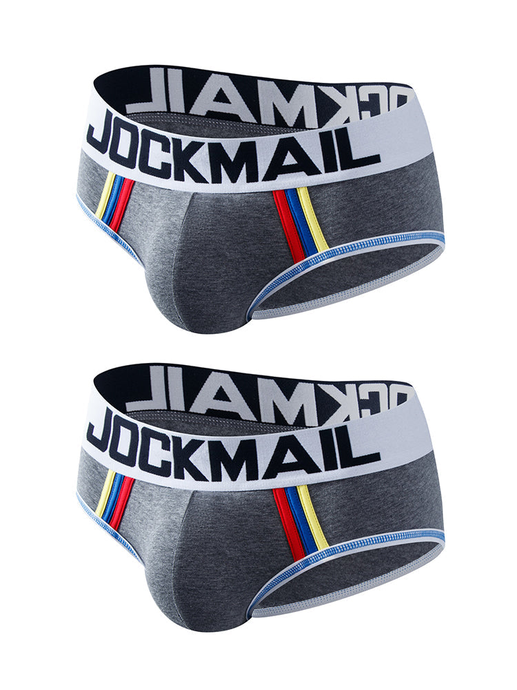 2-pack Men's Sexy Cotton Support Briefs | dmunderwear detail image 20