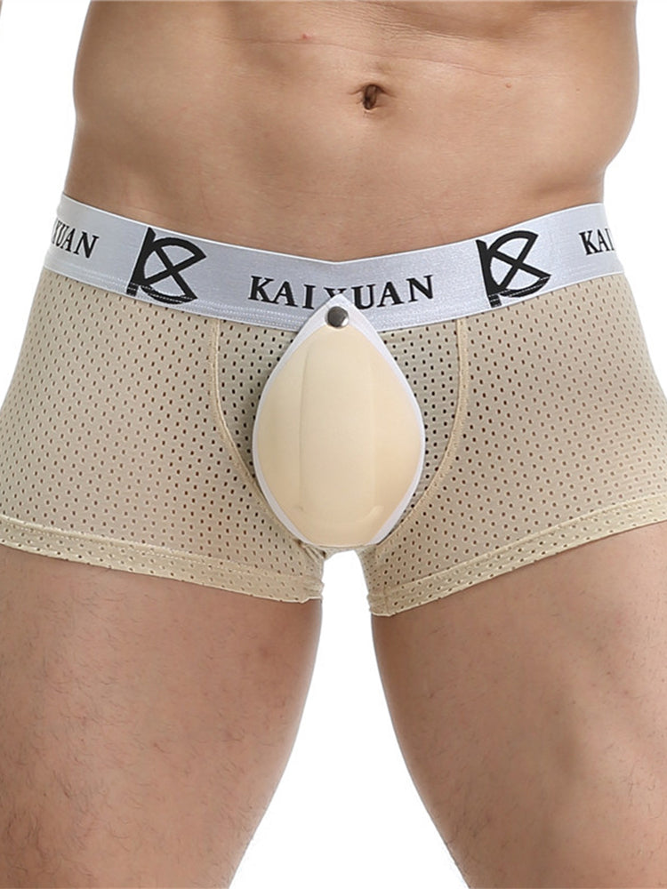 2-pack Men's Sexy Detachable Curled Cup Snap Hip Boxer Briefs | dmunderwear detail image 10
