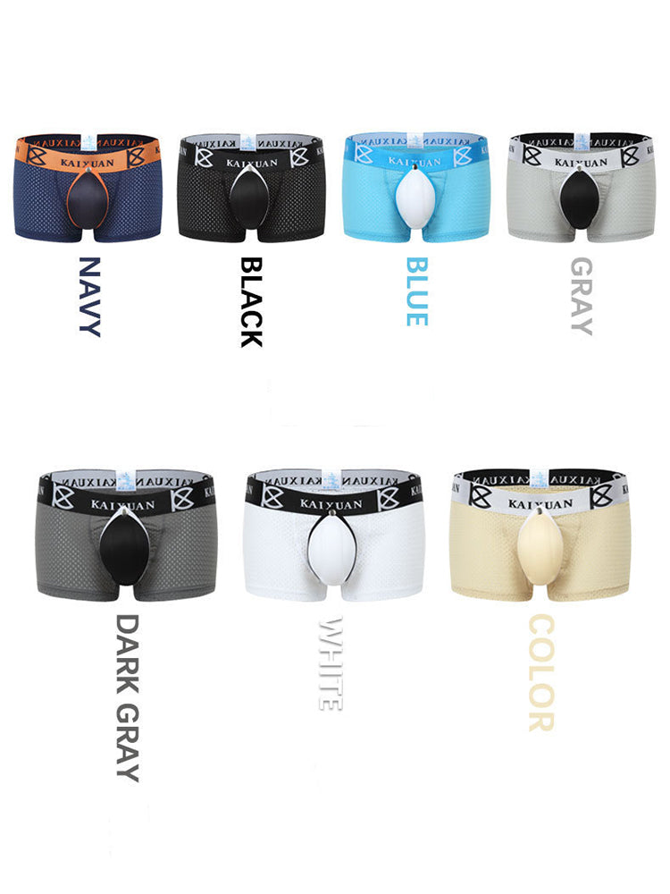 2-pack Men's Sexy Detachable Curled Cup Snap Hip Boxer Briefs | dmunderwear detail image 13
