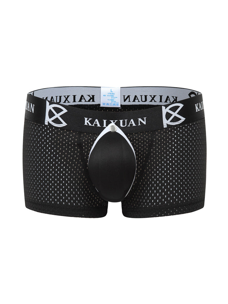 2-pack Men's Sexy Detachable Curled Cup Snap Hip Boxer Briefs | dmunderwear detail image 18