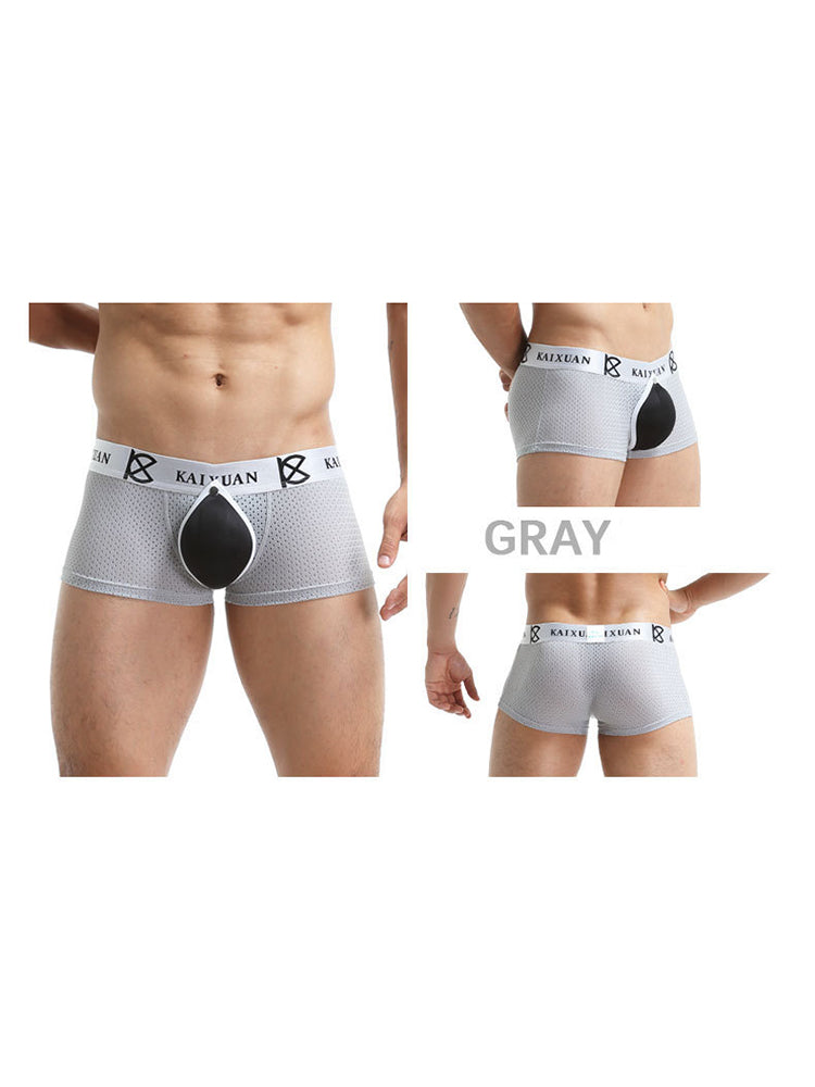 2-pack Men's Sexy Detachable Curled Cup Snap Hip Boxer Briefs | dmunderwear detail image 20