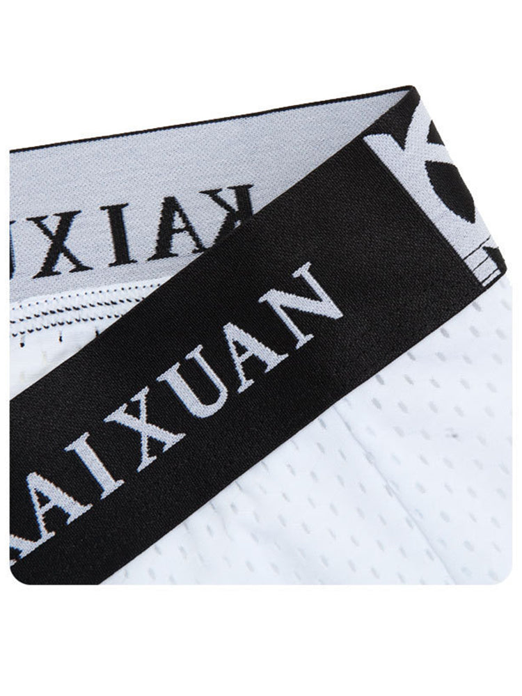 2-pack Men's Sexy Detachable Curled Cup Snap Hip Boxer Briefs | dmunderwear detail image 6