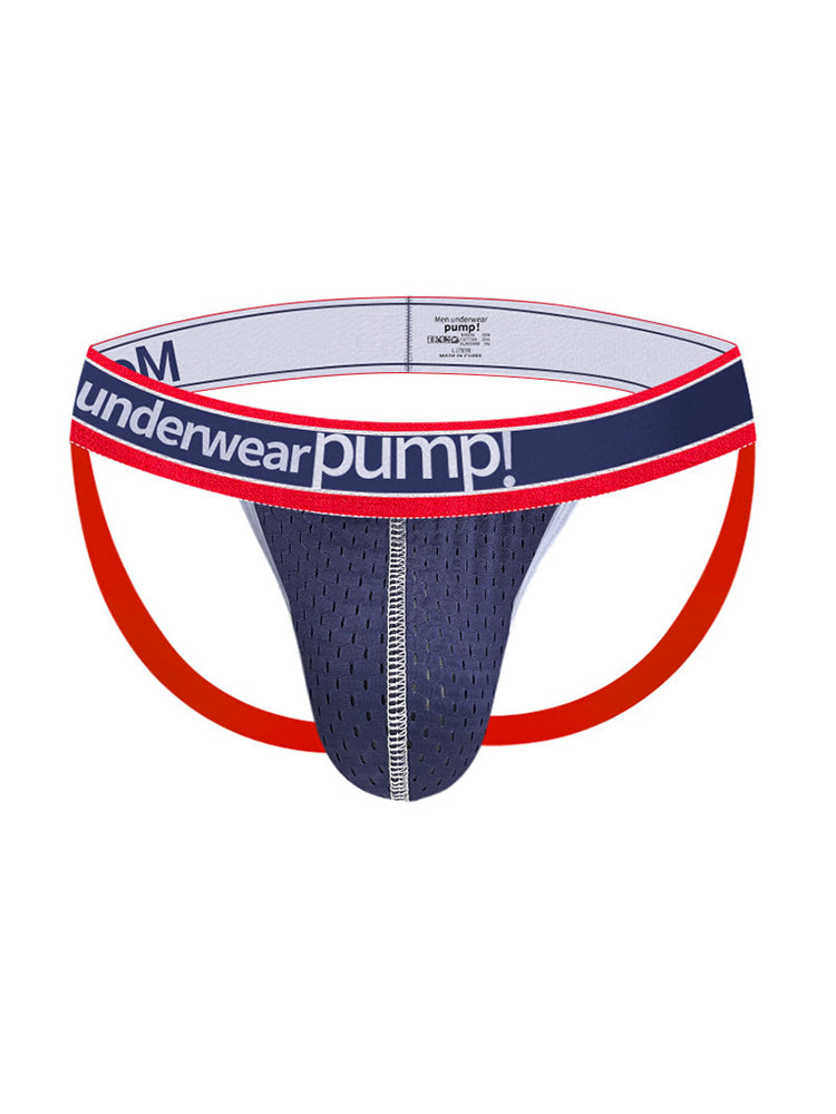 2 Pack Men's Sexy Elastic Waist Micro Mesh Cup Thong | dmunderwear detail image 16