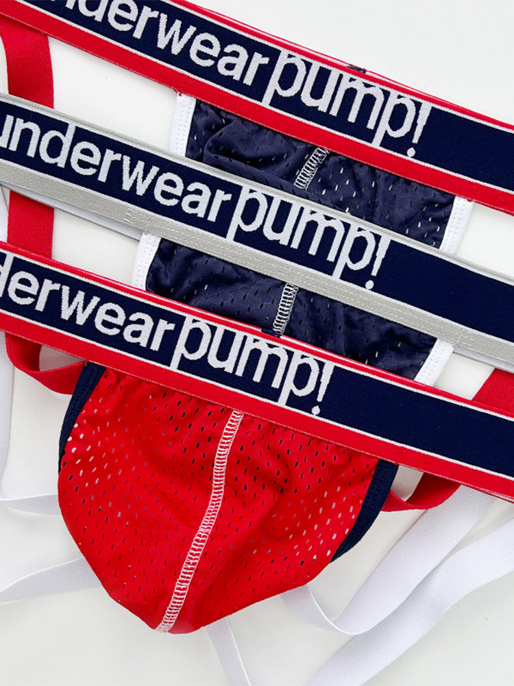 2 Pack Men's Sexy Elastic Waist Micro Mesh Cup Thong | dmunderwear detail image 5