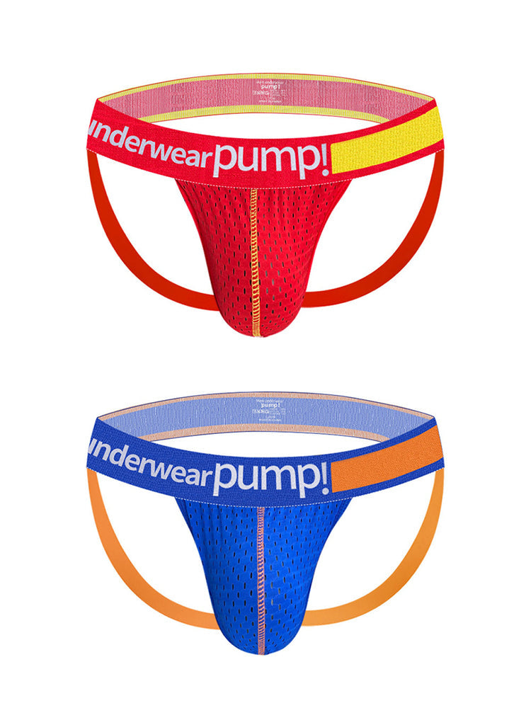 2 Pack Men's Sexy Hip-High Thongs | dmunderwear detail image 14
