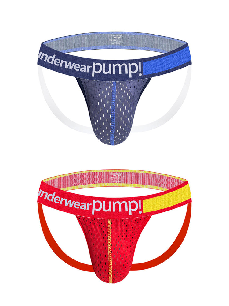 2 Pack Men's Sexy Hip-High Thongs | dmunderwear detail image 2