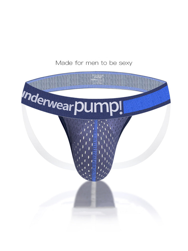 2 Pack Men's Sexy Hip-High Thongs | dmunderwear detail image 3