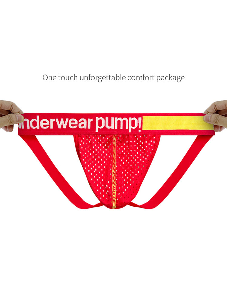 2 Pack Men's Sexy Hip-High Thongs | dmunderwear detail image 4