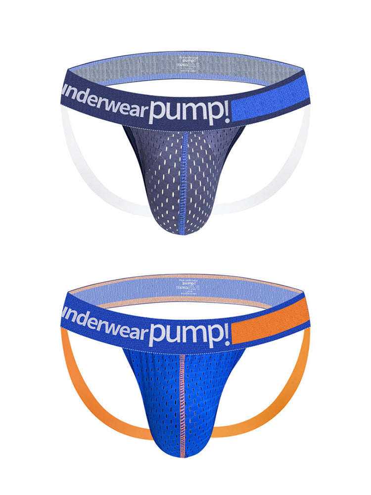 2 Pack Men's Sexy Hip-High Thongs | dmunderwear detail image 8