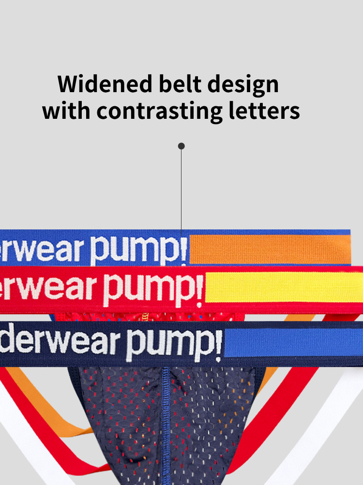 2 Pack Men's Sexy Hip-High Thongs | dmunderwear detail image 9