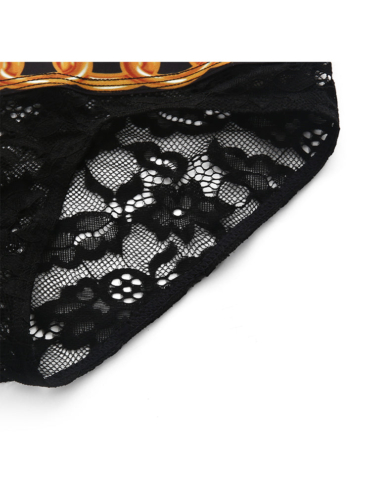 2 Pack Men's Sexy Lace Lightweight & Airy Sporty Cut Breathable Odor-Control Bikini | dmunderwear detail image 13