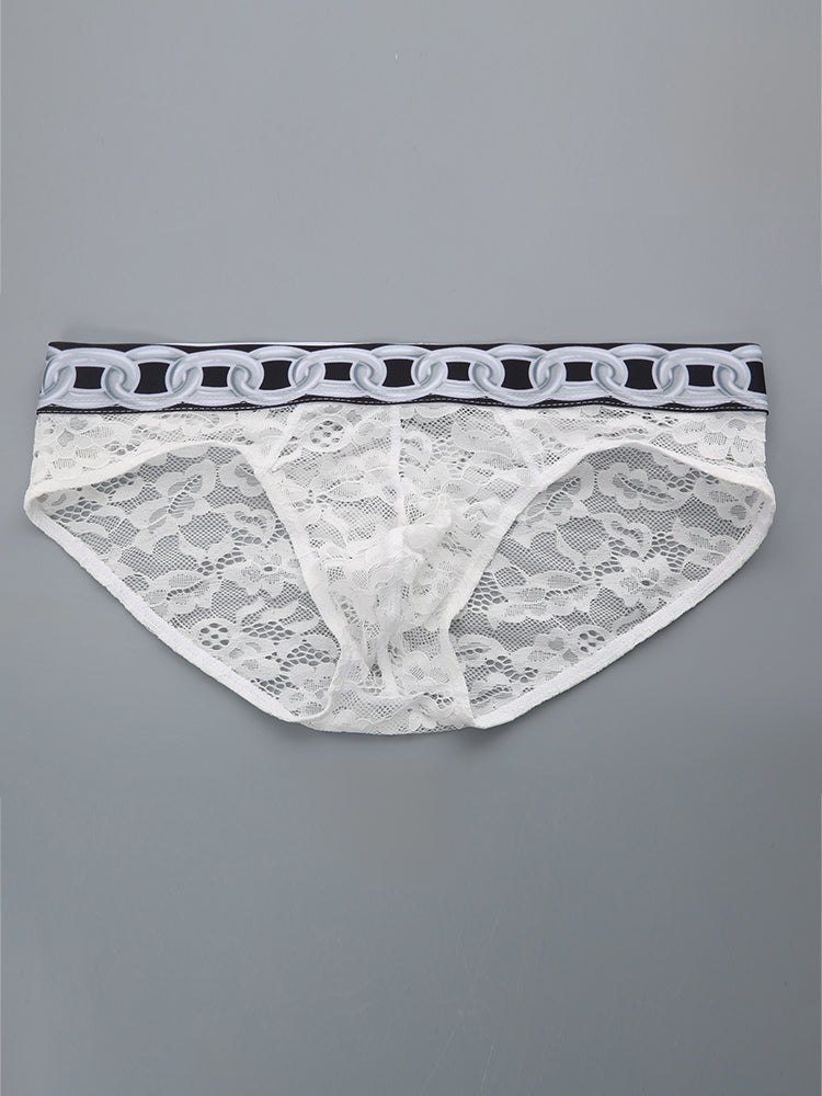 2 Pack Men's Sexy Lace Lightweight & Airy Sporty Cut Breathable Odor-Control Bikini | dmunderwear detail image 17